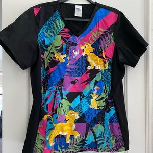 Lion king scrub top